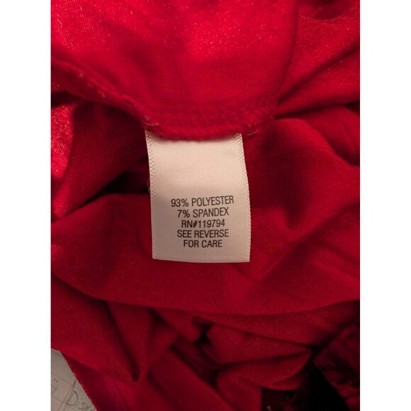 Red & Black Crushed Velvet APT.9 Womens XL blouse Goth Romantic boho - Picture 4 of 4